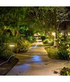12W LED hagelampe med spyd, 80cm - IP65, RA90, antrasitt, 2-i-1 funksjon, 3000K