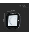 VT-91101 100W HIGHBAY 6500K