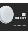 12W LED Vegglampe - 6500K