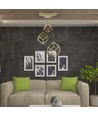 46W LED Designer pendel - 3 gull kuber, 3000K, 4900lm, 56x48,5x156cm