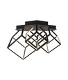46W Designer LED pendel - 4900lm, dimbar, sort, 3000K, varm hvit