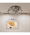 46W Designer LED pendel - 4900lm, dimbar, sort, 3000K, varm hvit
