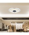 95W smart dekorativ LED taklampe - 9900lm, Ø52cm, CCT, dimbar, inkl. fjernkontroll