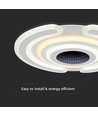 95W smart dekorativ LED taklampe - 9900lm, Ø52cm, CCT, dimbar, inkl. fjernkontroll