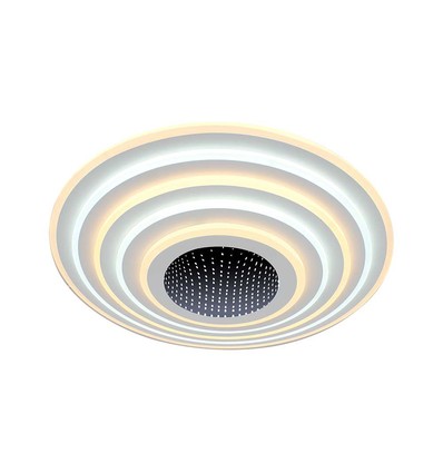 125W Designer LED taklampe, 13100lm - Ø50cm, dimbar, 3-i-1 CCT, inkl. fjernkontroll