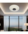 125W Designer LED taklampe, 13100lm - Ø50cm, dimbar, 3-i-1 CCT, inkl. fjernkontroll