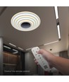 125W Designer LED taklampe, 13100lm - Ø50cm, dimbar, 3-i-1 CCT, inkl. fjernkontroll