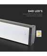 100W LED linear high bay - 87lm/W, IP65, 115 grader, takmontering