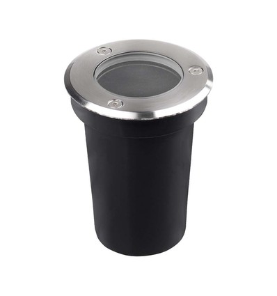 V-Tac GU10 mini nedgravningsspot - Rund, rustfritt stål, GU10 sokkel