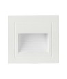 5W hvit LED innbyggingsspot til trapper - IP65, 3000K, kvadratisk, aluminium