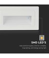 3W LED trappelys - 180lm, 3000K, hvit, 5,8x10,3 cm, inkl. lyskilde