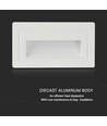 3W LED trappelys - 180lm, 3000K, hvit, 5,8x10,3 cm, inkl. lyskilde