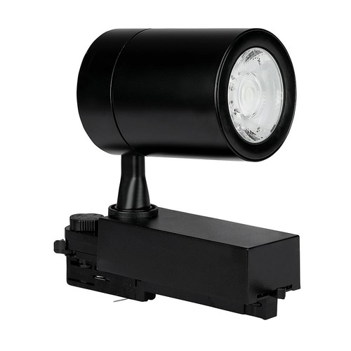 35W 3-faset skinnespot - 6000K, sort