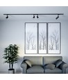 7W Samsung LED skinnespot, RA90 - Sort, 700lm, 5 års garanti