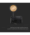 7W Samsung LED skinnespot, RA90, sort - 100lm/W, 5 års garanti, IP20 innendørs