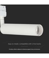 15W Samsung LED skinnespot, RA90 - 100lm/W, hvit, 3000K, 5 års garanti