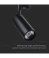 30W/40W skinnespot, RA90, sort - CCT, 35 grader, COB LED