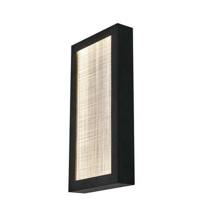 20W LED utendørs vegglampe - IP65, 2300lm, sort, varm hvit, 40cm høy