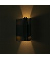 12W LED vegglampe med opp/ned lys - IP65, sort, 4000K, 1250lm, 340° lysspredning