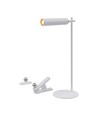 Oppladbar 3-i-1 LED-lampe - Magnetisk, hvit, dimbar, inkl. fot og 2 stk. monteringsbraketter