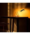 Oppladbar 3-i-1 LED-lampe - Magnetisk, sort, dimbar, inkl. fot og 2 stk. monteringsbraketter