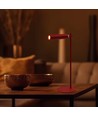 Oppladbar 3-i-1 LED-lampe - Magnetisk, rød, dimbar, inkl. fot og 2 stk. monteringsbraketter