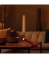 Oppladbar 3-i-1 LED-lampe - Magnetisk, rød, dimbar, inkl. fot og 2 stk. monteringsbraketter