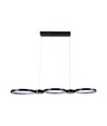 38W LED pendellampe, 100cm - Sort, 4560lm, 3000K, inkl. lyskilde