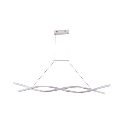 30W LED pendel, 120x100cm - 3450lm, hvit, 4000K, designer taklampe, inkl. lyskilde