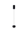 9W LED pendel - Sort, 1000lm, 10x10x100cm, IP20 innendørs, inkl. lyskilde