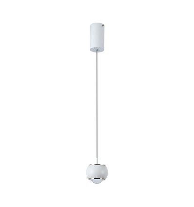 9W LED pendel - 10x10x100cm, 111lm/W, hvit, 120 grader, inkl. lyskilde