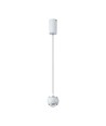 9W LED pendel - 10x10x100cm, 111lm/W, hvit, 120 grader, inkl. lyskilde