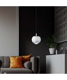 9W LED pendel - 10x10x100cm, 111lm/W, hvit, 120 grader, inkl. lyskilde