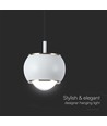 9W LED pendel - 10x10x100cm, 111lm/W, hvit, 120 grader, inkl. lyskilde