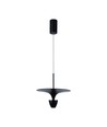 9W LED pendellampe, sort - 1000lm, 120 grader, IP20 innendørs, inkl. lyskilde