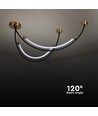 15W LED solcelle lyskaster med solcellepanel - 1200lm, IP65, sort, inkl. fjernkontroll og batteri