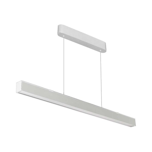 120cm 40W LED lysskinne med Samsung chip - Hvit, CCT, inkl. wireoppheng, taklampe til kontor