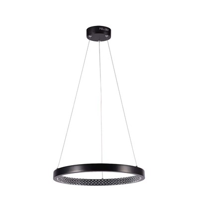 19W LED pendel med krystall akryl, Ø40cm - Sort, 3000K, 2160lm, IP20 innendørs