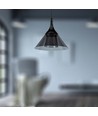 9W LED pendel - 19,5x17,5cm, 1000lm, sort, 3000K, inkl. lyskilde