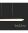 24W LED pendel / hengelampe - 80x104cm, 3000lm, hvit, 4000K, inkl. lyskilde