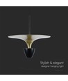 9W LED pendel / hengelampe - 4000K, 1000lm, sort/gull, 30x320cm, inkl. lyskilde