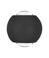 2W LED COB vegglampe, opp/ned lys - IP54, sort aluminium, 4000K, 4,2 x 4 cm