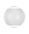 2W LED up/down vegglampe - IP54, hvit, 4000K, aluminium, 4,2 x 4 cm, inkl. lyskilde