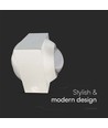 2W LED vegglampe opp/ned - IP54, 3000K, hvit, inkl. lyskilde