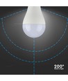 E27 17W LED pære - A65, Samsung LED chip, 1710lm, kald hvit