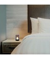 2W LED oppladbar bordlampe, bevegelsesdimmer - Sort/røykfarget, 3000K, 360 grader, elegant design