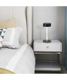 3W oppladbar LED bordlampe, 5V - 3-i-1 CCT, touch dimbar, sort, inkl. USB-kabel