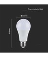 E27 17W LED pære - A65, 3000K, varm hvit, IP20 innendørs