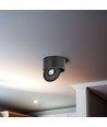 28W RA90 Påbygningsspot - Ø17,8 cm, Høyde: 8,7 cm, Svart, CCT - 3 lysfarger