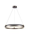 30W LED Hengelampe Enkeltring - 3000K, Kaffe, hus